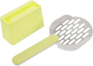 NUOBESTY 1 Conjunto De Pá De Areia Para Gatos Kits De Brilho Labial Peneira De Areia Para Animais De Estimação Pá De Blush Conjunto De Areia Para Animais De Estimação Peneira Caixa De