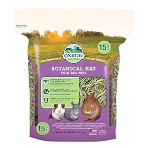 Oxbow Animal Health Oxbow Botanical Western Timothy Hay – All Natural Hay for Rabbits, Guinea Pigs, Chinchillas, Hamsters & Gerbils – 15 oz.