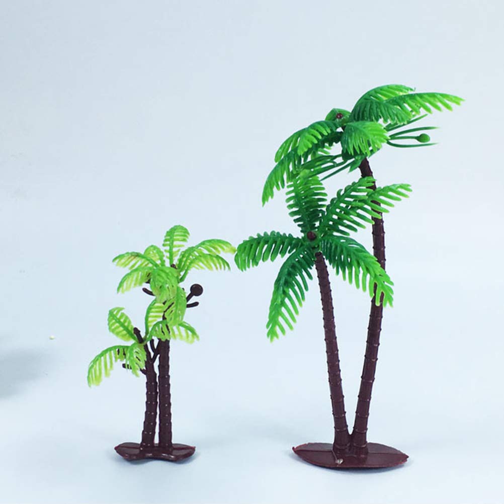 Décorations De Gâteau Cocotier - Lot De 10 | Pour Thème Plage, Forêt Ou Diorama