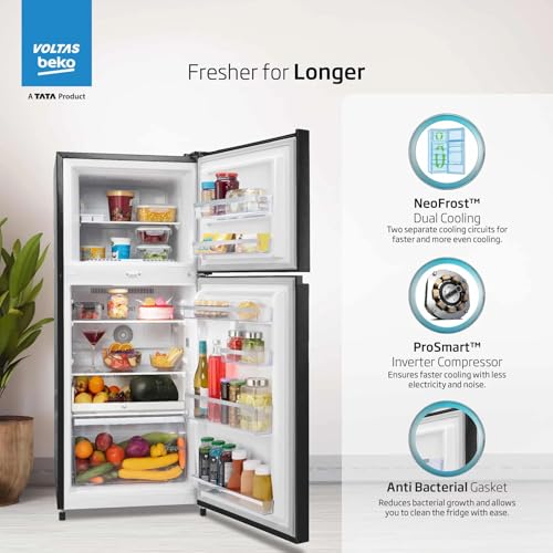 Image of Voltas Beko Voltas 230L 3 Star Double Door Refrigerator RFF270C /WPXBR0I0000GD