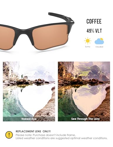 Image of BLAZERBUCK Replacement Lenses & Sock Kit for Oakley Half Jacket 2.0 XL OO9154 Sunglass