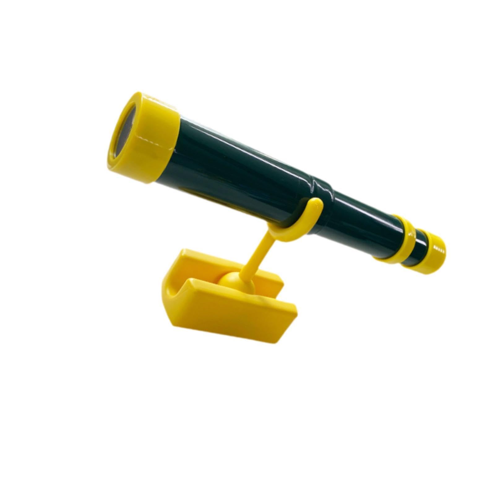 Children's Toy Telescope Role Play Climbing Frame Garden Swing Creative Climbing Frame Set for Kids, Dark Green