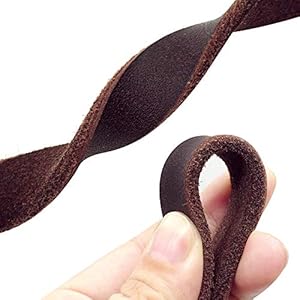 Beirui leather dog leash  training  walking braided dog leash  4 ft by 12 in 120cm  1 2cm  latigo leather brown   cucciolini doodles