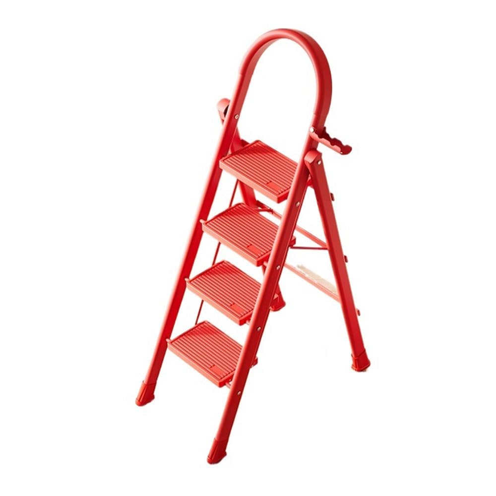 step ladder Home Use Step Ladder 4-Step A-Frame Foldable Wide Anti-Slip Steps Stable Non-Wobbly Multifunctional for warehouse