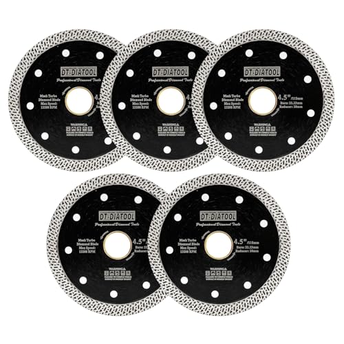 Disque de coupe diamant à segments turbo maille DT-DIATOOL pour marbre et porcelaine sans éclat