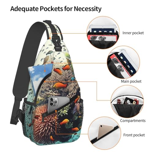 Sling Bag para Mujeres y Hombres Bolsa Cruzada para Senderismo miniatura 3