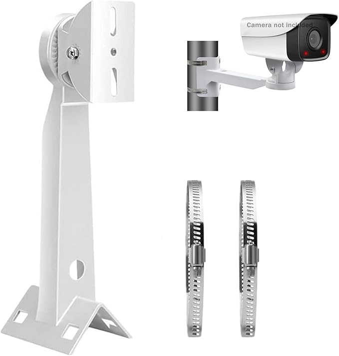 FINXRoll Security Camera Corner Pole Mounting Bracket, Universal Wall Corner