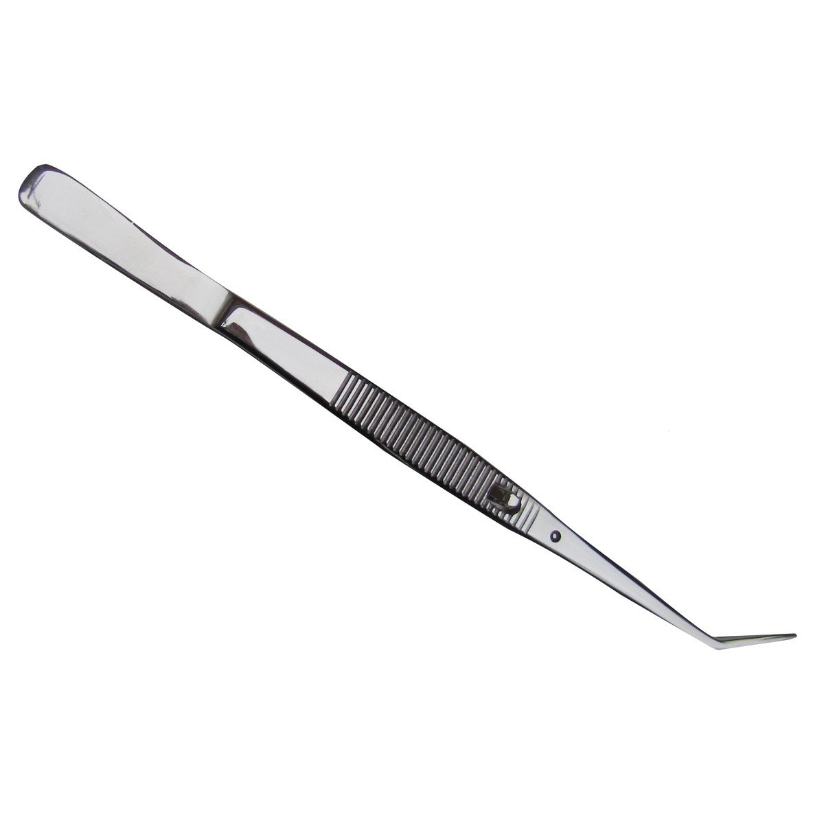 SCE College Cotton Dental Tweezer w/ Curved Plier Tip & Lock Jewelry Repair Tweezers