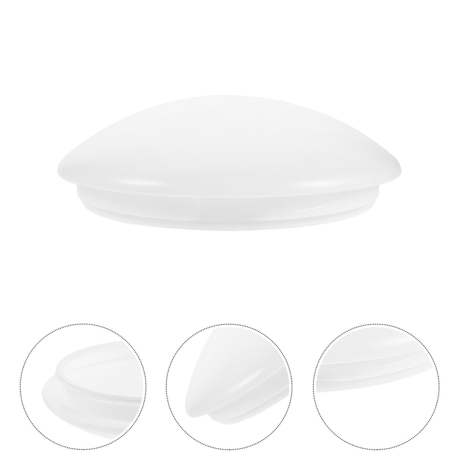 Toyvian Pantalla de Lámpara para Ventilador de Techo Ultrafina en Acrílico Blanco Iluminación Uniforme y Antideslumbrante de 21.5x21.5x7 Cm para Interior Moderna