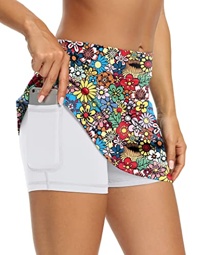 Image of LouKeith Tennis Skirts for Women Golf Athletic Activewear Skorts Mini Summer Workout Running Shorts with Pockets