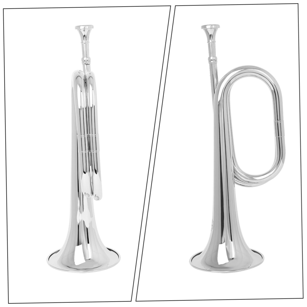 BESTonZON Clairon Orchestre Cuivre pour Fanfare Instrument à Vent pour Débutant Cor Cuivre Instrument de Musique