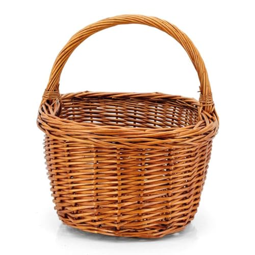 Panier osier buff Aubry Gaspard idéal pour rangement de salon