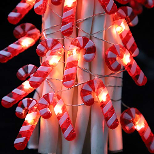 Impress Life Holiday Candy Cane String Lights, 10Ft 20 Led 3D Plus Twinkle Lights, Usb & Battery-Powered With 8 Flicker Modes Remote For Bedroom, Porch, Wedding, Birthday, St. Nikolas Day, Christmas #TOP1