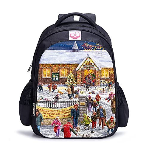 Sac à dos Noël 41x28x12 cm pour les sorties scolaires des adolescents