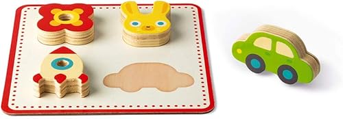 Miniatura 4 de Janod Juego de reconocimiento Memory Touch - 21 piezas de madera - Edades 3+ - J05318