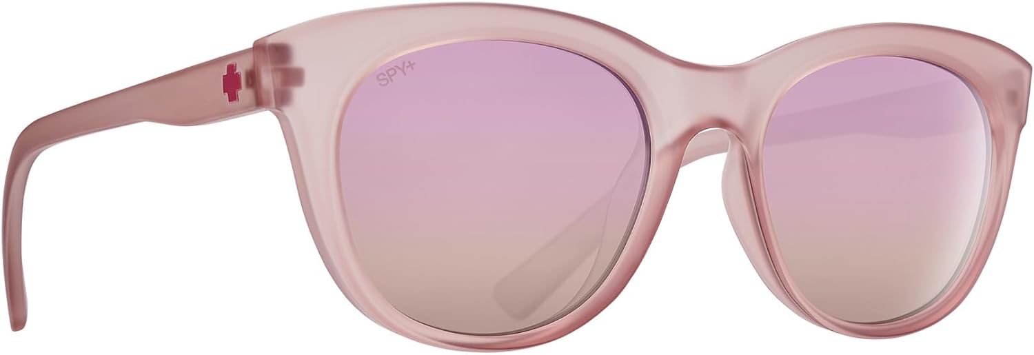 SPY OPTIC Boundless, Round Cat-Eye Sunglasses, Color and Contrast Enhancing Lenses