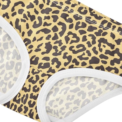Girls' Underwear Leopard Print Cotton Stretch Comfort Toddler Panties4