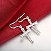 Cross Drop Dangle Earrings Sterling Silver Plated Fashion Earring Dangles for Women