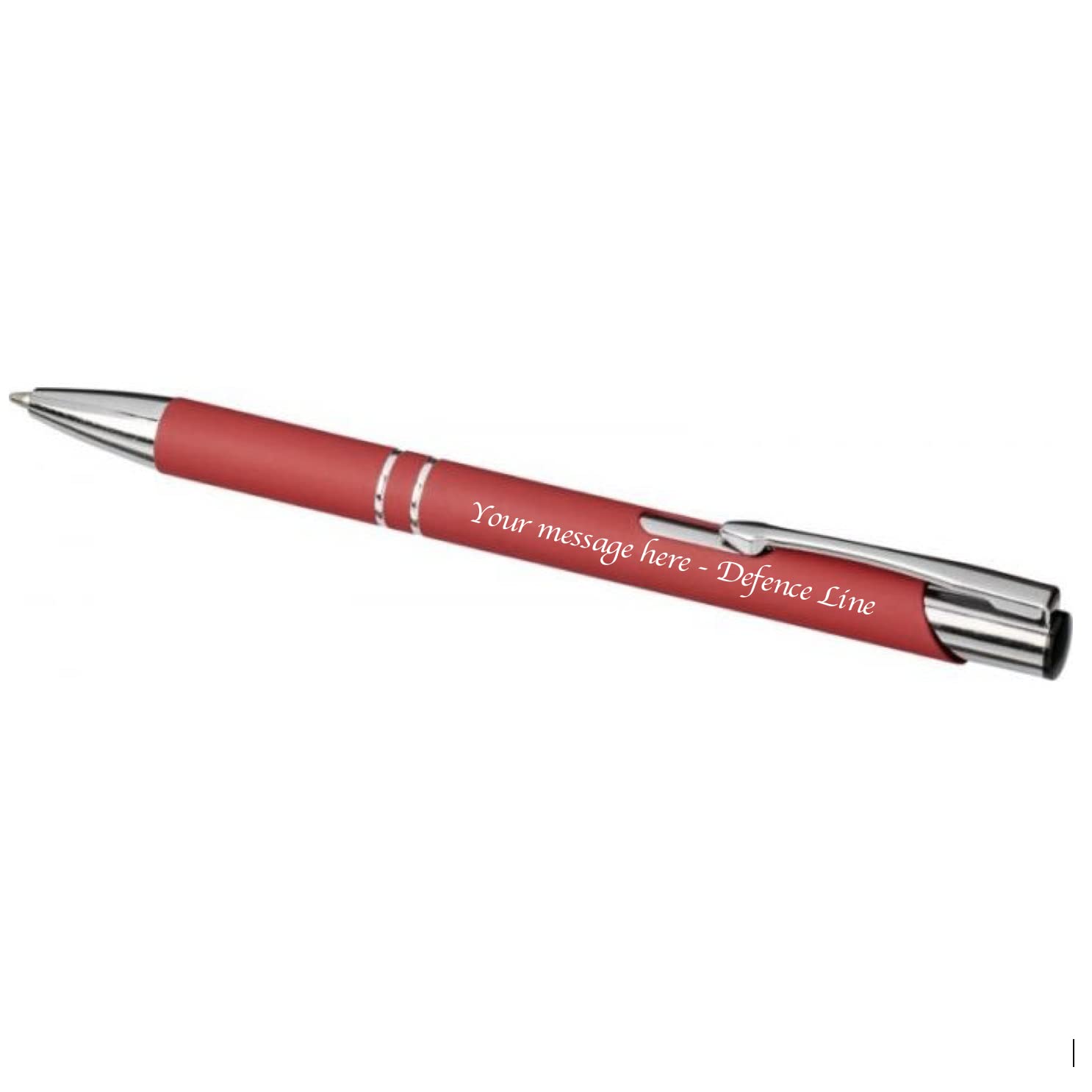 1 x Personalised Deep Engraved Custom Aluminium Limited Edition Pen | Design A Truly Unique Present | Laser Engraved - RED