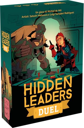 HIDDEN LEADERS DUEL Gioco di Carte Strategico per 2 Giocatori, in Italiano, Little Rocket Games