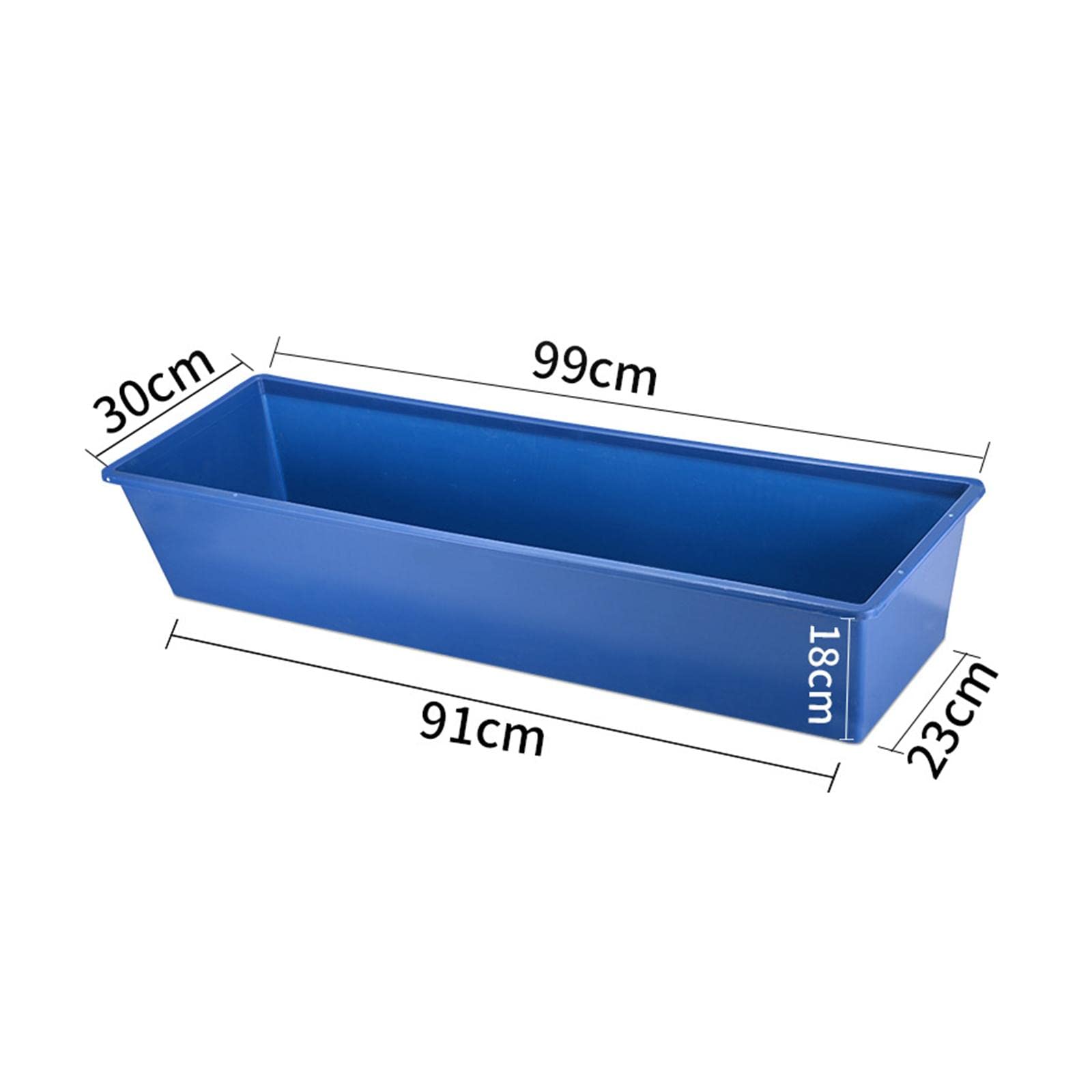 Comedero para Animales de Gran Capacidad Plástico Resistente Abrevadero Colgante Accesorio para Granja Adecuado para Alimentar Vacas Caballos, Azul