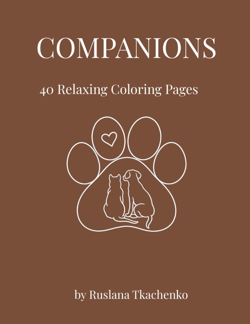 Companions: An Intricate Graphic Coloring Book of Detailed Animal Art (Serene Strokes Collection)