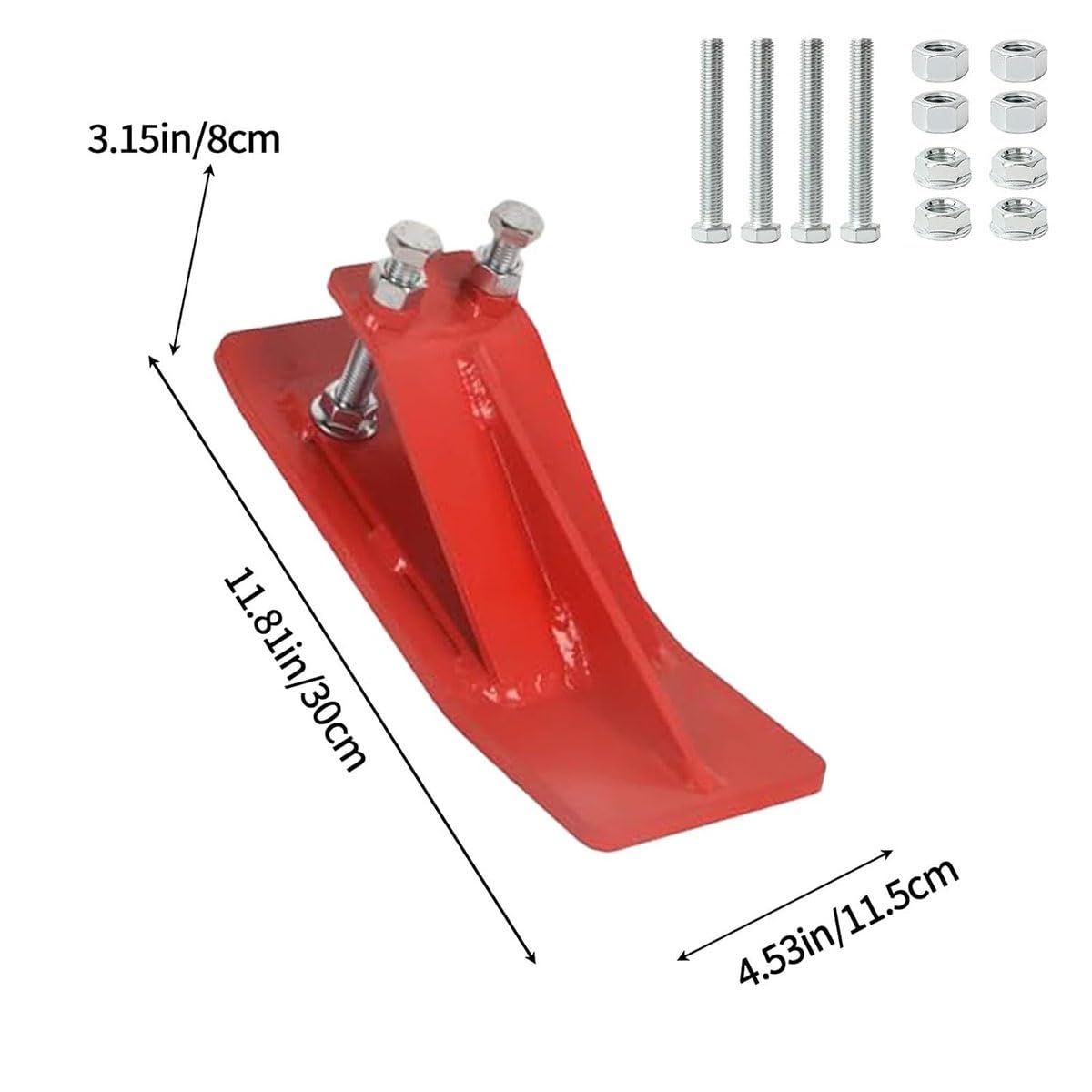 Traktor-Eimer-Schutz, 11,4 cm breiter Skid-Kantenschutz, Skid-Lenker-Aufsätze mit 10 mm Stahl und rutschfestem Doppelbolzenschloss, Schneeschaufel-Aufsätze, 6-teiliges Set