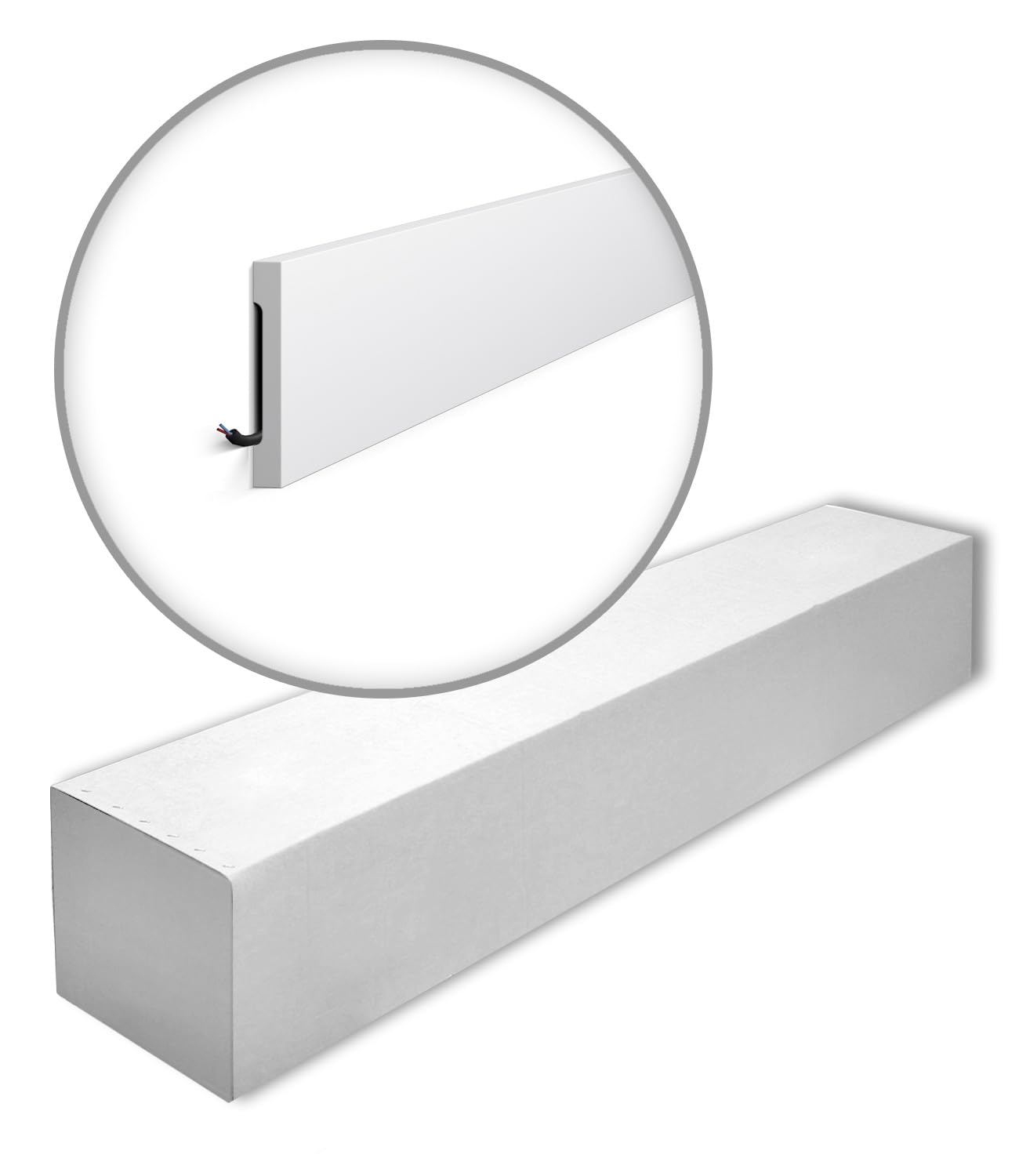 Plinthe FD2S WALLSTYL NMC en polystyrène haute densité 110x15mm
