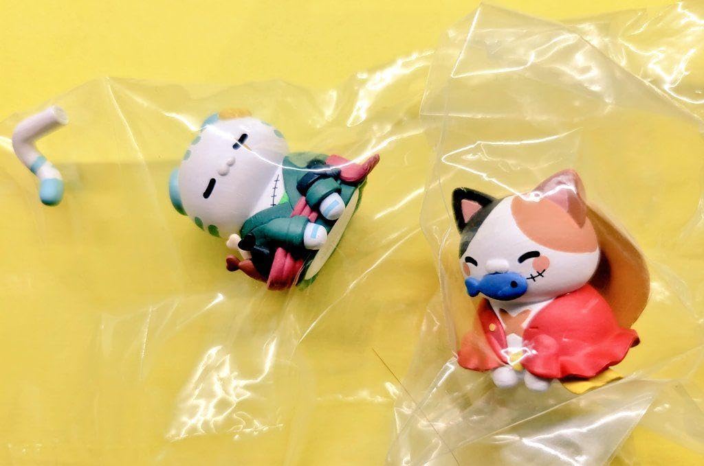 Amazon.co.jp: 限定 ワンピース ニャンピース ルフィ ゾロ 2点セット  