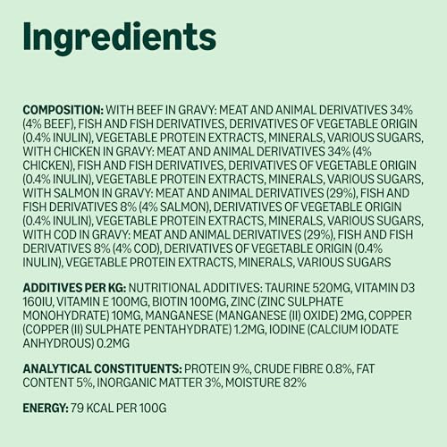 by Amazon Complete Wet Food for Adult Cats, Gravy Mixed Selection, 4.8 kg (48 pouches of 100g) - Image 5