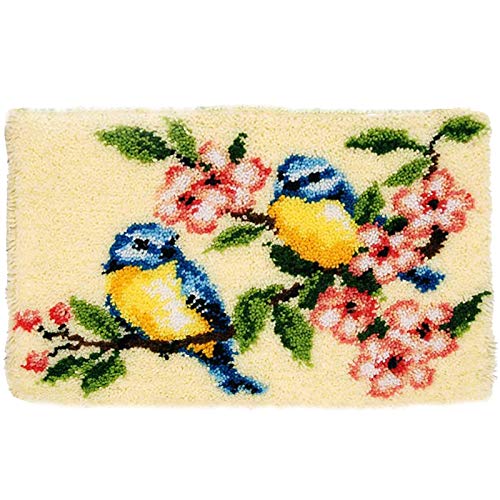 DIY 3D Knüpf-Sets Vogel Tapisserie Teppich Zum Knüpfen Knüpfset Knüpfteppich Knüpfen Set Für...