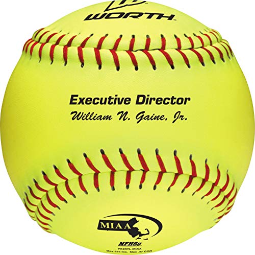 Worth 12" NFHS/MIAA Red Dot Fastpitch Softball (Dozen)
