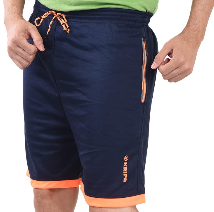 v d sales Polyester Blend Shorts/Half Pant/Bermuda for Men - Casual/Sports/Lounge Wear [ for All Waist Sizes - 30 inches to 34 inches ] with Zip Lock Pockets-picture-19