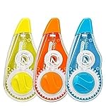 ECLET Correction Tape – Pack of 3 Pcs, 18m x 5mm, Roller Ball Pen, For Journal & Handwritten Notes