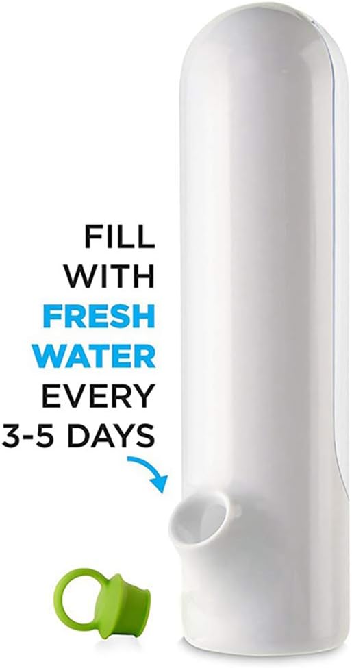 UEOZ Herb Saver for Refrigerator, Herb Saver Pod, Vegetable Preservation Bottle, Fresh Herb Keeper for Cilantro, Mint, Parsley, Asparagus, Keeps Greens Fresh for 2-3 Weeks (2PCS)