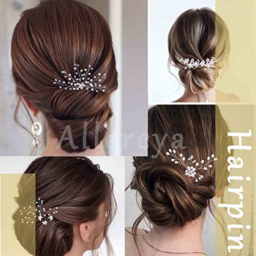 Foto von Allereya Vintage Blatt Haarspange Barrette Silber Metall Haarspange Legierung Blatt Haarspange Clip Minimalistisch Blatt Clip Barrette Haarzubehör Für Frauen Und Mädchen (silber)