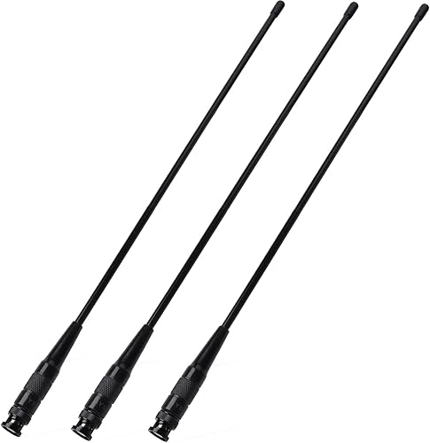 Miniatura 1 de Antena BNC de repuesto HYS-771N de doble banda VHFUHF 144MHz430MHz Antena de radio portátil para V8 V80 V80E V82 V85 F3S