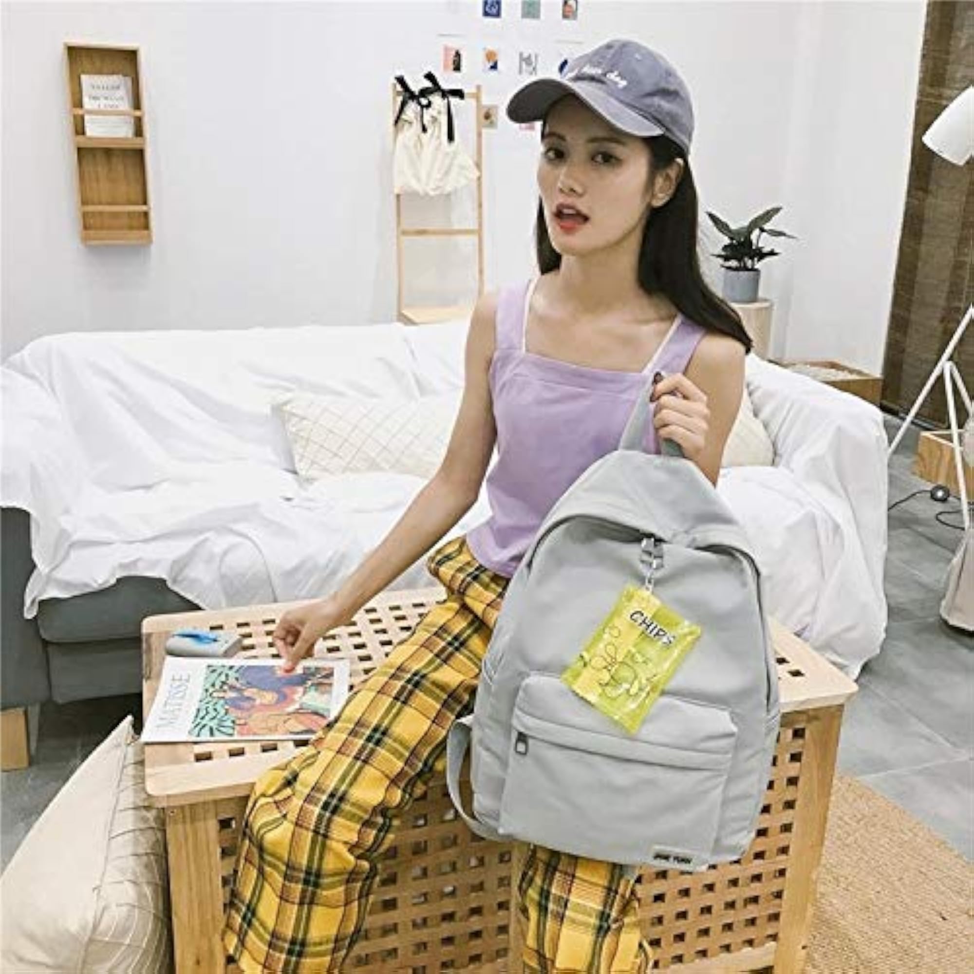 Double Shoulders School Bag Travel Backpack