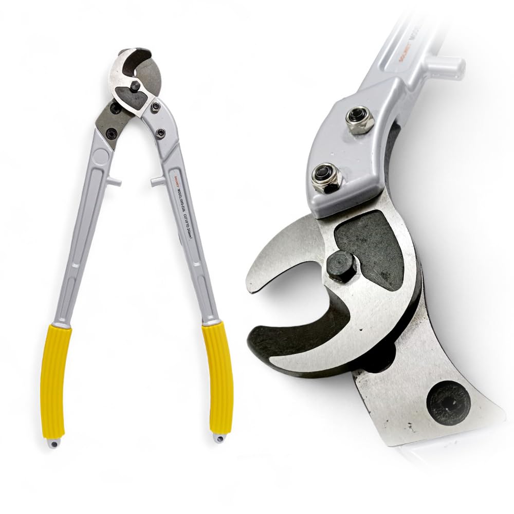 Solwet Hand Operated Cable Cutter SMD-125L Cutting range up to 120mm² for Copper and aluminum Cable wire, 1 Kg Weight with Yellow aluminum handle (B0DCSMY7GJ) Amazon Price History, Amazon Price Tracker