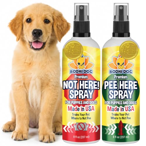 Image of Bodhi Dog Puppy Potty Training Spray System - Teaches Where to Go Potty & Where Not to - Complete Puppy Housebreaking System (Bundle)