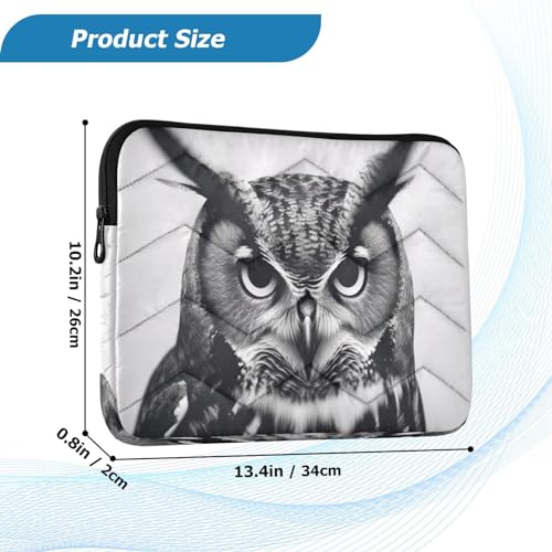 Funda para laptop de 13 a 14 pulgadas con diseño de búho miniatura 3