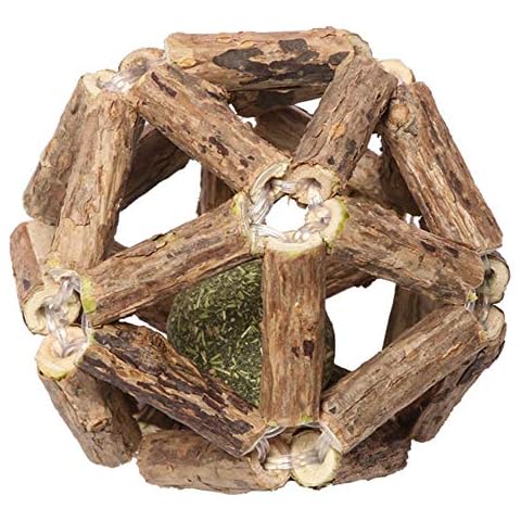 DLDER Natural Silvervine Sticks Mint Ball for Cats, Catnip Sticks Matatabi Chew Sticks Teeth Molar Chew Toys for Cat Kitten Kitty Teeth Cleaning (Natural Silvervine Sticks Mint Ball) Cover