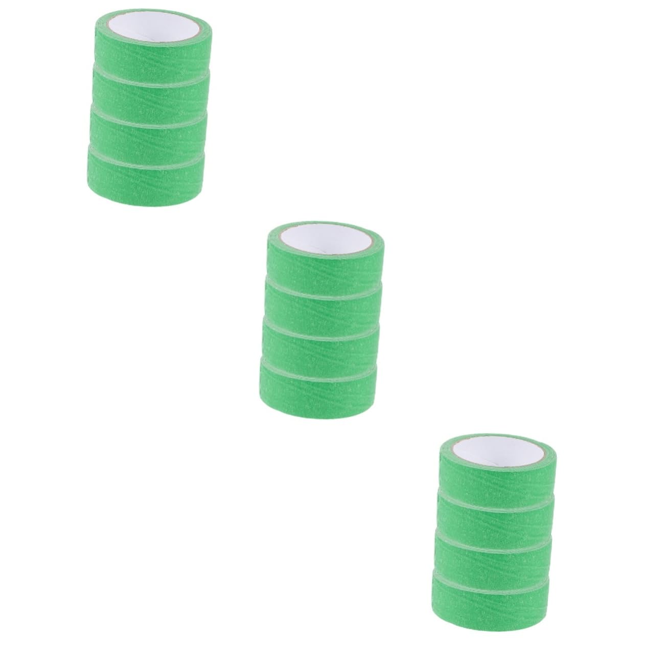 SEWACC 12 Rollen Abdeckband aufkleberpapier seidenband duct tape bunt papierklebeband duct-tape Beschriftungsband Malerband Klebeband für Automobile Farbband Kunstband Abdeckbänder Green