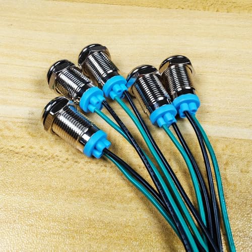 Gebildet 5 piezas luz LED indicadora naranja 10mm miniatura 3