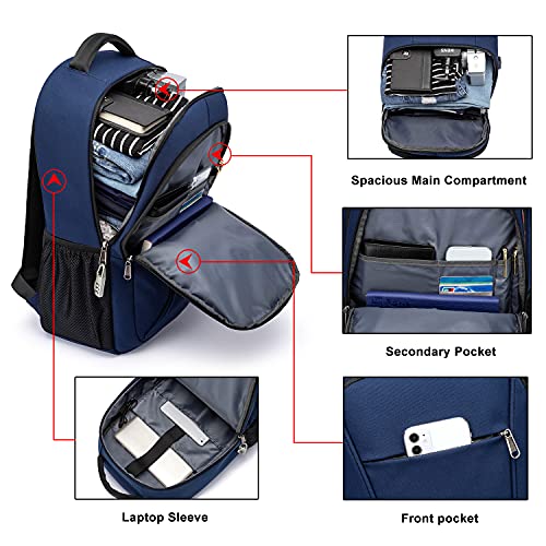 XQXA Backpack for Men,Travel Laptop Backpack Durable Water Resist