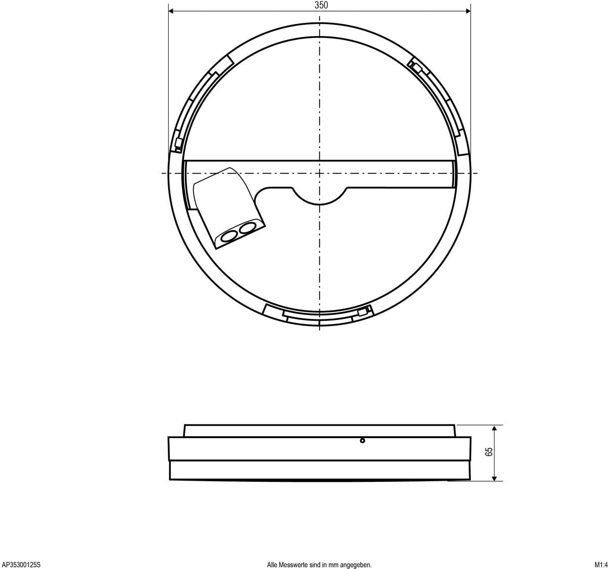 EVN Lichttechnik LED-Anbaupanel AP35300125
