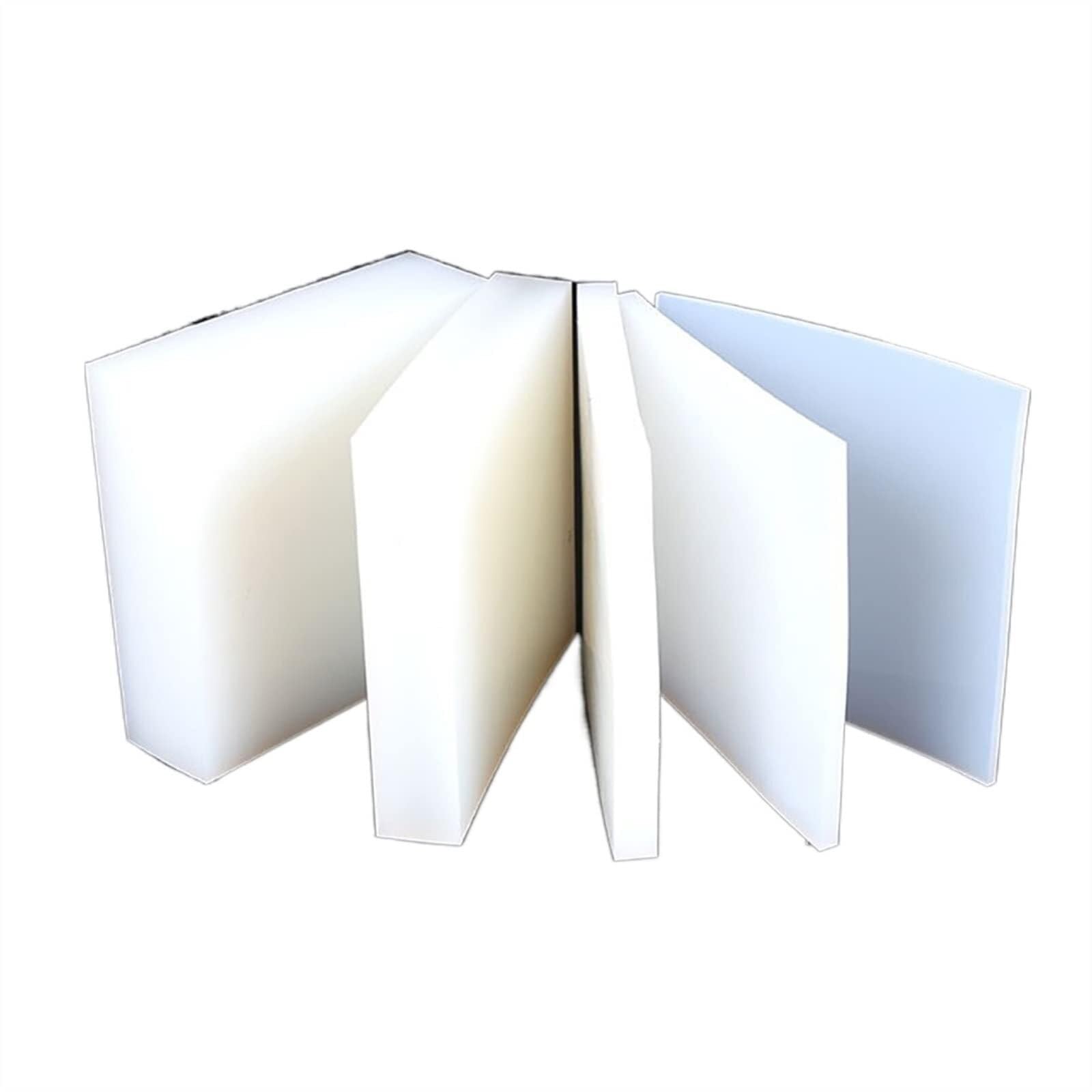 Kit de Juntas tóricas de Goma, lámina de Goma de Silicona Blanca, 100x10 0/150x15 0/200x20 0/300X300mm 2/3/4/5~10mm de Espesor, 1 Uds.(300 x 300 x 6mm)