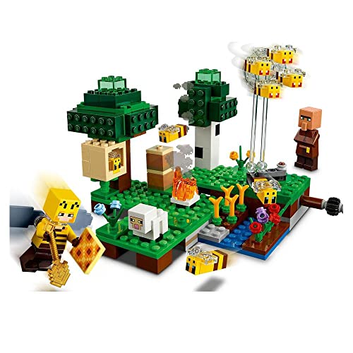 Image of LEGO 21165 Minecraft The Bee Farm, Building Set with Beekeeper and Sheep Figures, Toy for Boys and Girls Ages 8+