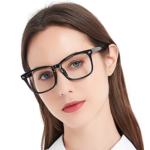 MARE AZZURO Trendy Bifocal Reading Glasses Women Blue Light Blocking Outdoor Readers 1.0 1.25 1.5 1.75 2.0 2.25 2.5 2.75 3.0 3.5 (Black, 1.00)