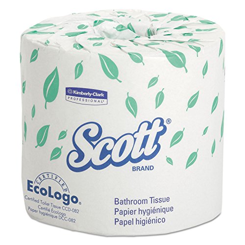 Image of - SCOTT Standard Roll Bathroom Tissue, 2-Ply, 550 Sheets /Roll, 20 Rolls /Carton